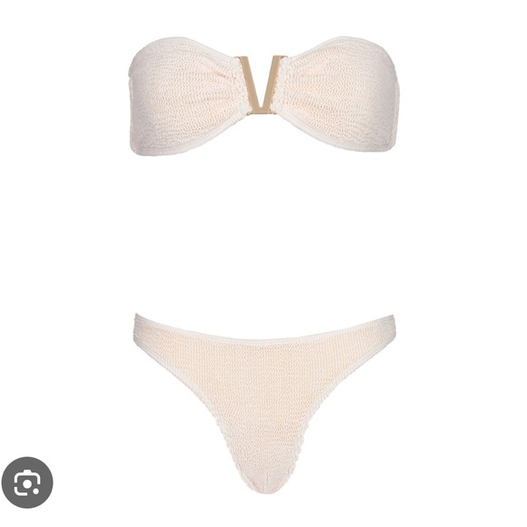 AANOUKIS SWIMWEAR – Tracy Cream Crinkle – Bikini Set - Picture 3 of 3